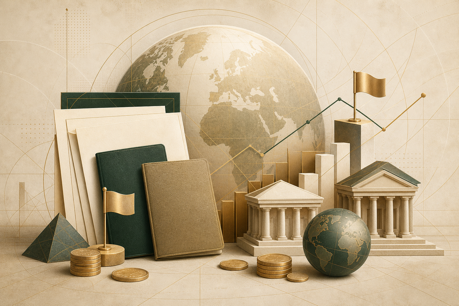 Flag Theory and the Permanent Traveler Strategy Explained - editorial illustration